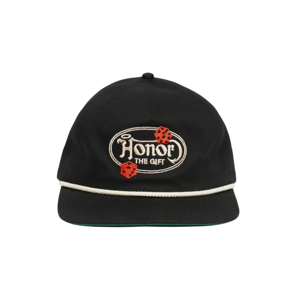 HONOR THE GIFT LUCKY 7 UNSTRUCTURED CAP - BLACK